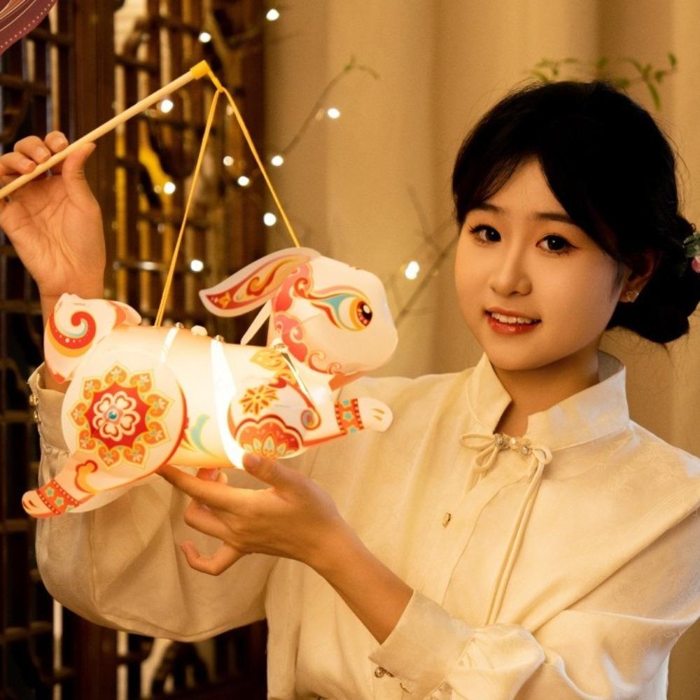 Flying Rabbit Rabbit Lantern Handmade Mid-Autumn Festival Lantern  Kids Gift