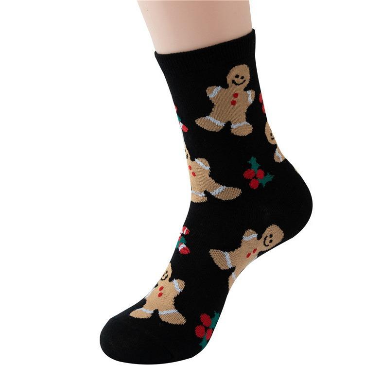 Novelty Socks Christmas Socks Santa Claus Socks, Christmas Multi Color Cartoon Christmas Socks Cotton