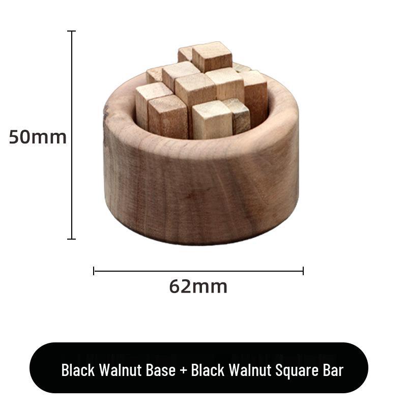 Black Walnut Planet Diffuser: Wooden Aromatherapy Ornament for Car and Home