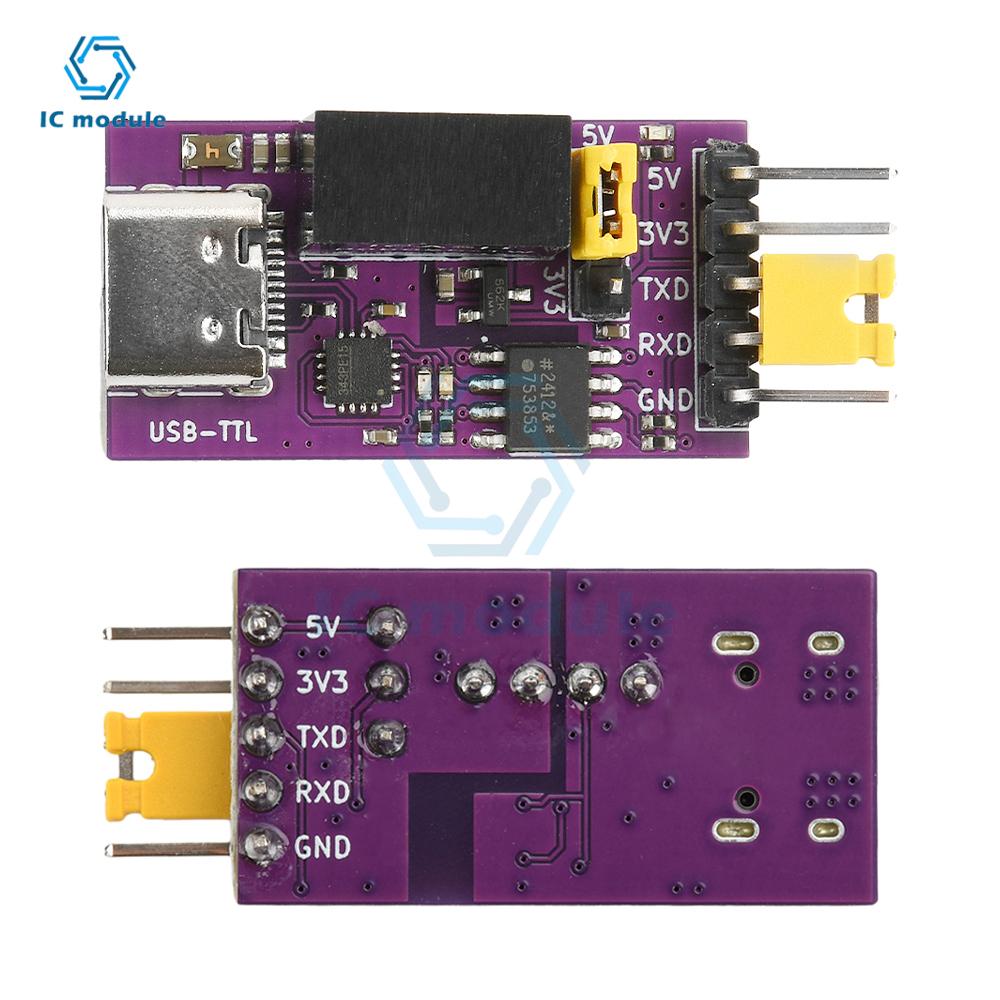 CH343 Isolated USB to TTL DC 3.3V/5V Serial Port Isolated Communication 6Mbps UART Downloader Module Type C Interface