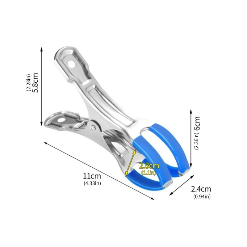 10Pcs Swimming Pool Cover Clip with Plastic Handles Heavy Duty Windproof Spring Clip for Outdoor Use Enduring