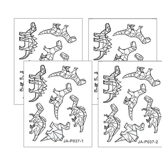 6Pcs Dinosaur Wall Stickers, Self-Adhesive Wall Decals, Removable Cartoon Dinosaur Stickers, Peel And Stick Wall Decals for Bedroom Living Room