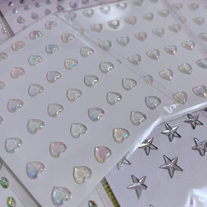 Rhinestones Yüz Mücevher Elmas Gözler Makyaj Sanatı Eyeliner Glitter Yüz Takı Çıkartmalar Geçici Dövme Parti Vücut Makyaj Araçları