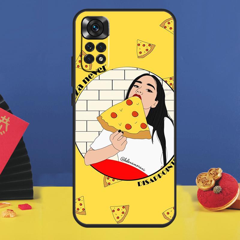 

Funny Pizza Best Friends Phone Case For Xiaomi Redmi Note 14 Pro 13 12 9 10 11 15 Pro Plus 10C 12C 13C 14C 15C Cover Redmi Note 14 5G