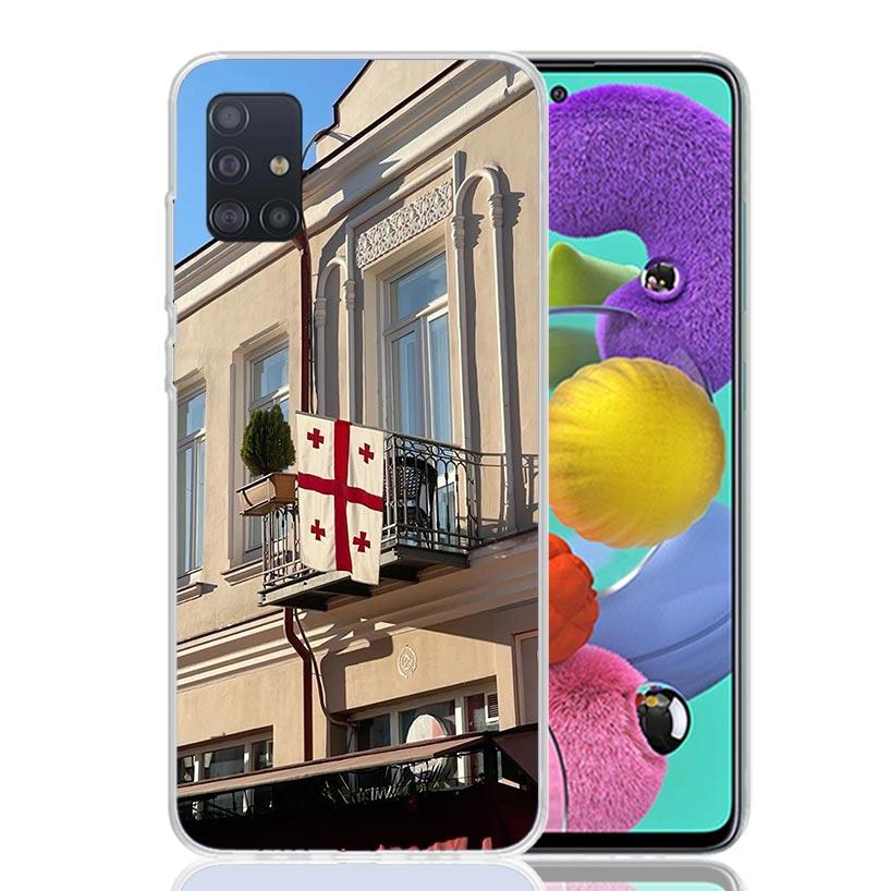 Georgia Flag Phone Case For Samsung Galaxy A52 A32 A22 A12 A02S A50S A30S A51 A31 AA71 Note 20 Ultra 10 S10 Plus Galaxy A52 A42