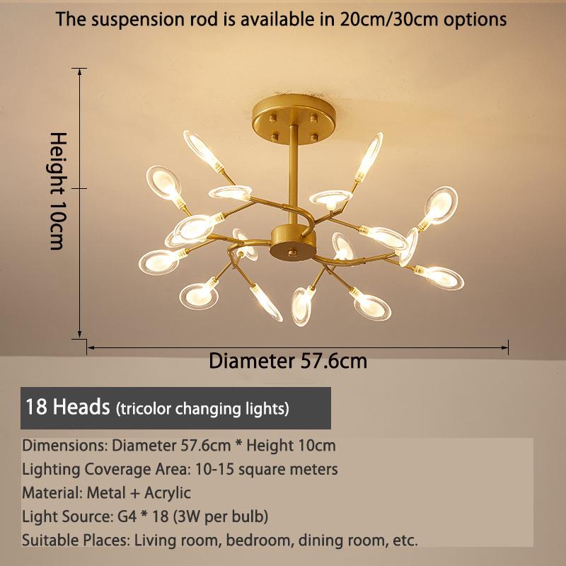 Nordic Ins Style Ceiling Light Living Room Ceiling Light Bedroom Ceiling Light Modern Iron Ceiling Light Indoor Home Decorative Lighting