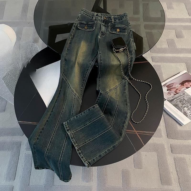 Damskie Wiosenne Nowe Dżinsy Denimowe Micro Cropped Wyszczuplające Spice z Wysokim Stanem