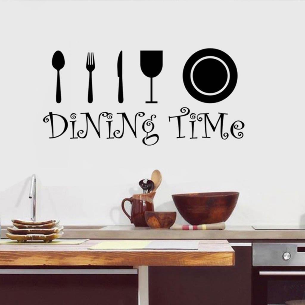 Adesivi Murali Parole Regole Cucina Caldi Rimovibili Decalcomania Decorazione Casa Vinile Arte Murale