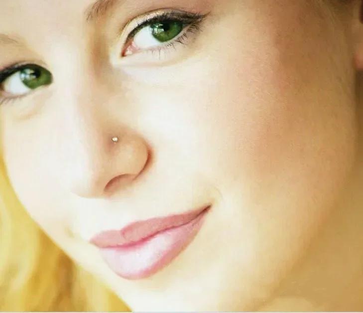 60pcs/set 1.8mm Nose Studs Stainless Steel Nose Hoop Nose Ring Stud Body Piercing Labret Jewelry Punk Style