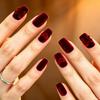 24 Nail Art Pieces, High-End Flocking, Red Love, Valentine'S Day Wear Nail