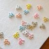 5Pcs Mini Bowkot Nail Charms Colorful 3D Alloy Cute Hallow Bow Nail Art Decorations Manicure Salon Diy Accessoriesgirls Gift