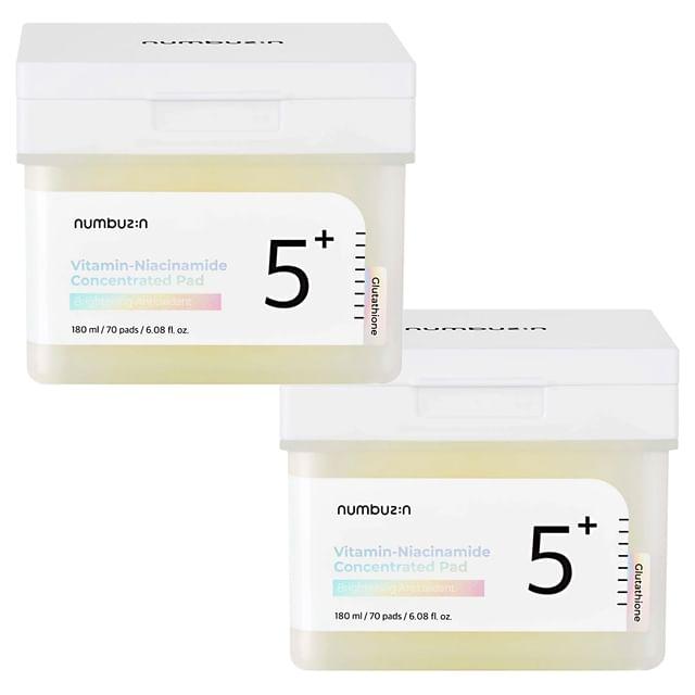 numbuzin - No.5+ Glutathione Vitamin-Niacinamide Concentrated Pad Bundle Set 2 pcs