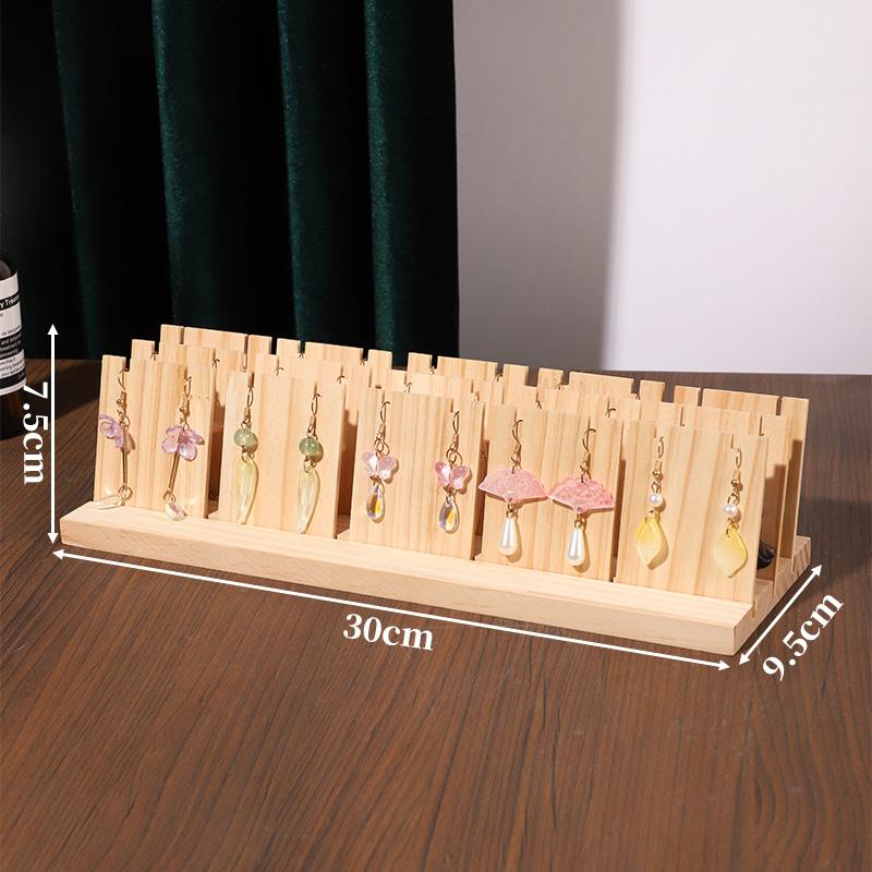 Wood Earring Display Stands,Jewelry Earring Display Holder Wood Earring Card Holder