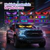 Devil Eyes Light For Car & Truck Windshield | 14.7X3.6In Programmable Flex, APP /DIY, Animated Car Decor