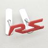 3D Metal RS Logo Car Rear Trunk Front Grille Emblem Badge Sticker Decal for Renault Megane Laguna Duster Captur Fluence Espace Y5