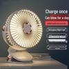 Dormitory Clip-On Fan: Rechargeable, Silent, Long-lasting Battery, Desktop/Wall-Mounted Use