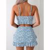 New Women's Bikini Set 2 Piece Swimsuit Women Sexy Ruffle Suspender Backless Beach Vacation Bathing Suit Swimwear