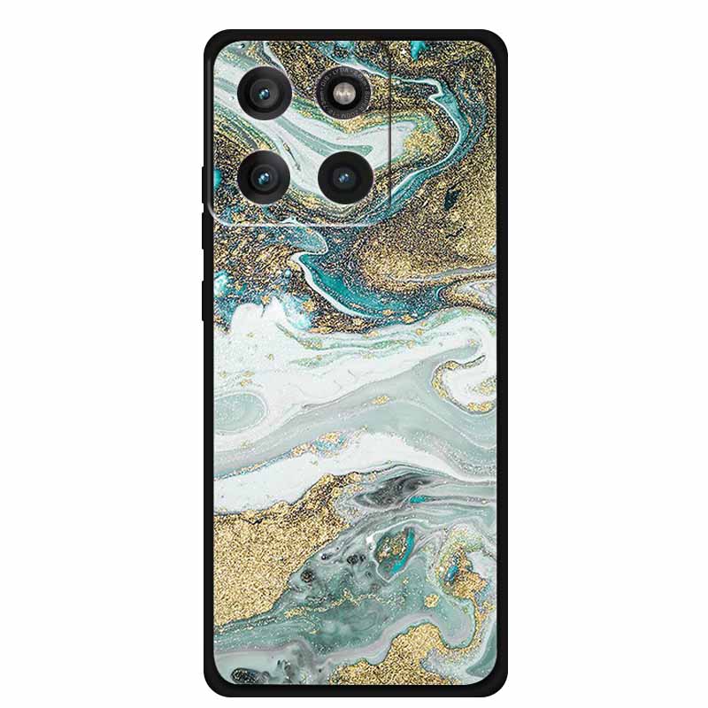 For Moto Edge 60 Pro Case XT2507-1 Coque Multi Colored Marble Pattern Soft Silicon Back Cover for Motorola Edge 60 Pro 5G Bumper