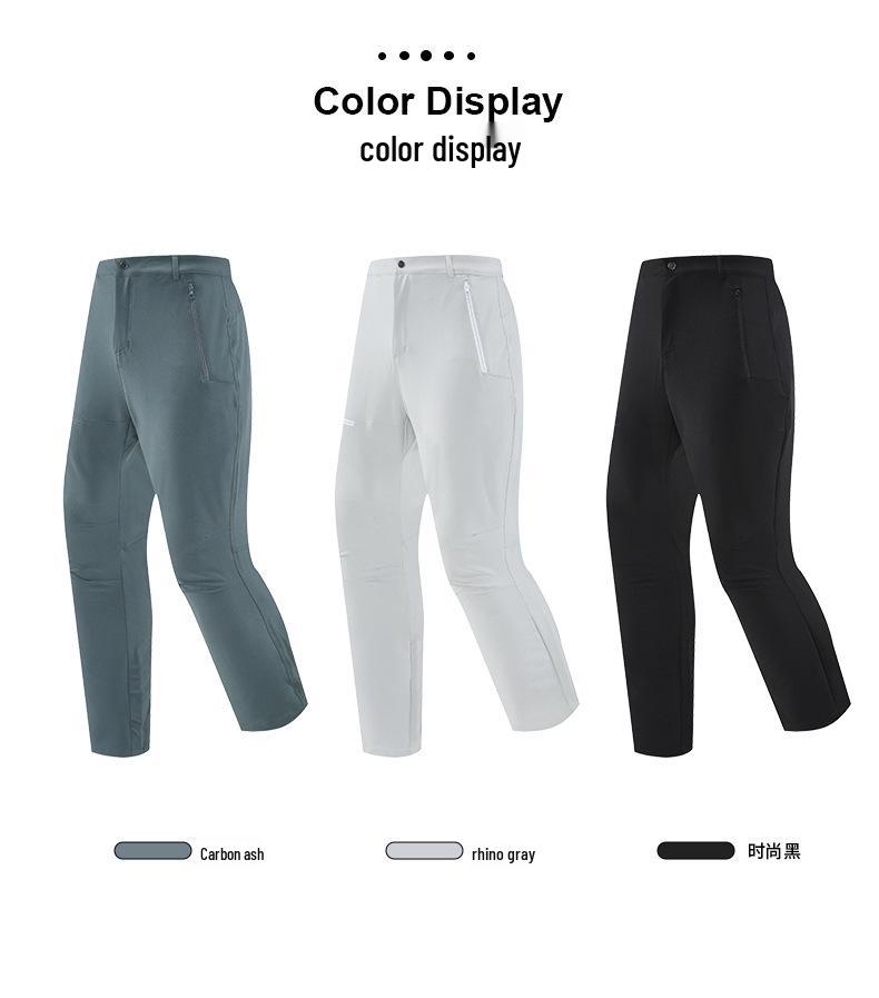 Pánské jarní/letní softshellové větruodolné kalhoty – Outdoorové, rychleschnoucí, antibakteriální, funkční kalhoty pro sport a horolezectví
