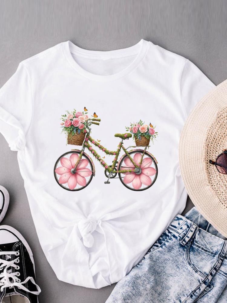 (Asian Size) letter love trend T-shirts O-neck Casual Clothing Fashion Female Women's Top Short Sleeve T shirt Printed Graphic Tee