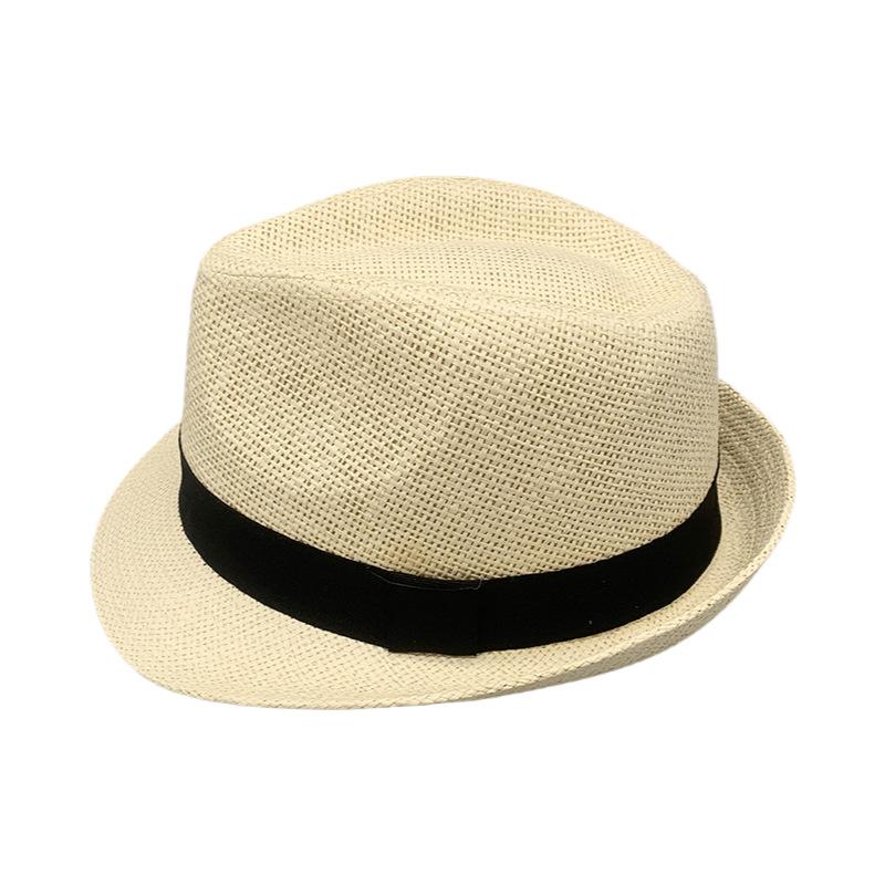 Sun Hat Women'S Sun Protection British Retro Paper Cloth Straw Hat Panama Hat