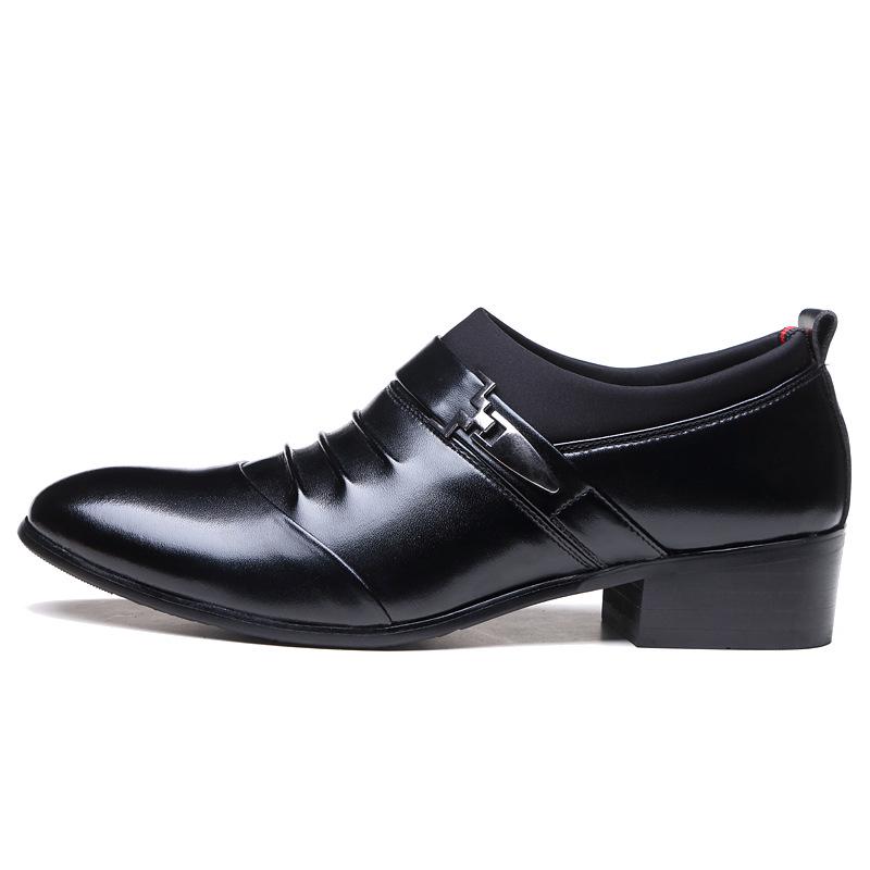 Men Leather Dress Shoes Classic Oxfords Formal Business Wedding Shoes Luxury Casual Loafers Plus Size Comfort Footwear Men Shoes
