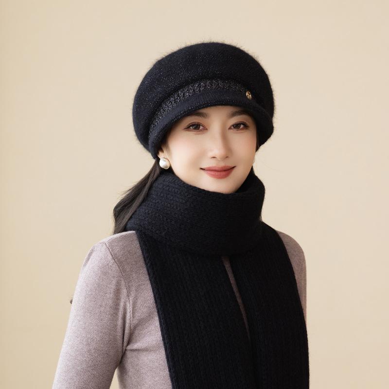 In Autumn And Winter, The Elderly Are Cold-Proof, Velvet And Warm, Knitted Hats, Women'S Thickened Basin Hats, And Trendy Wool Are Versatile.