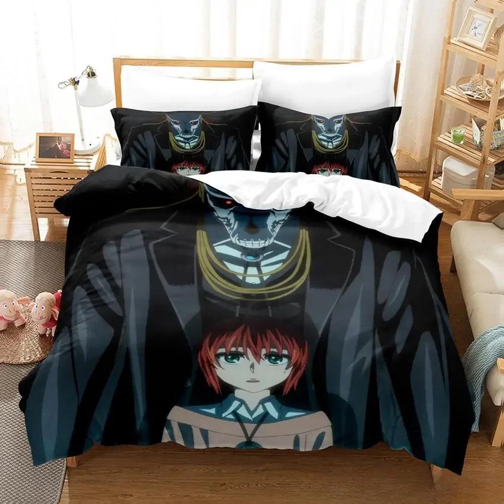 New 3D Print Anime Mahou Tsukai no Yome Bedding Set Single Twin Full Queen King Size Bed Set Adult Kid Bedroom Duvet cover Sets