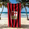Ręcznik plażowy AC Milan Miękki Trwały Szybkoschnący Wygodny Lekki Odpowiedni do Pływania Siłowni Kempingu Jogi Wakacji