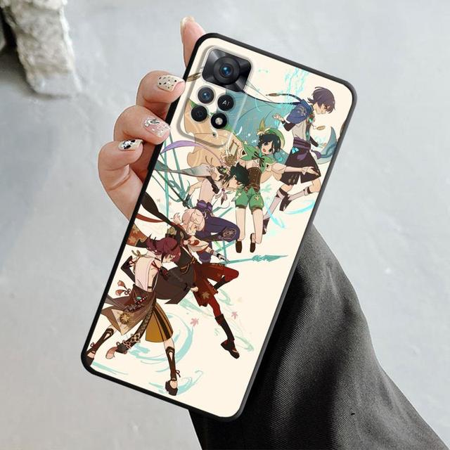 Genshin Impact Kamisato Ayaka Xiao Case For Xiaomi Redmi Note 12 11t 11s 11 10 8 Pro 9 9s 9t 8t For Mi 10 8 9a 9c 10c 12c K40