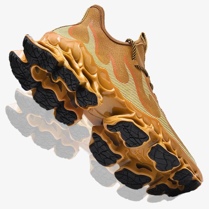Men's Shoes Tide Men's Waterproof Leather Sneakers Shock Absorption Heightened Casual Shoes Men's Student Shoes
