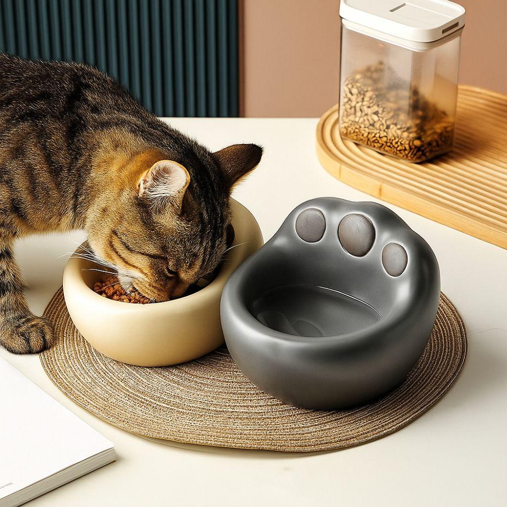 Non-slip Dog Food Bowl Anti Overturning Anti-tipping Bowl Ceramic Cat Bowl  For Cats Dogs