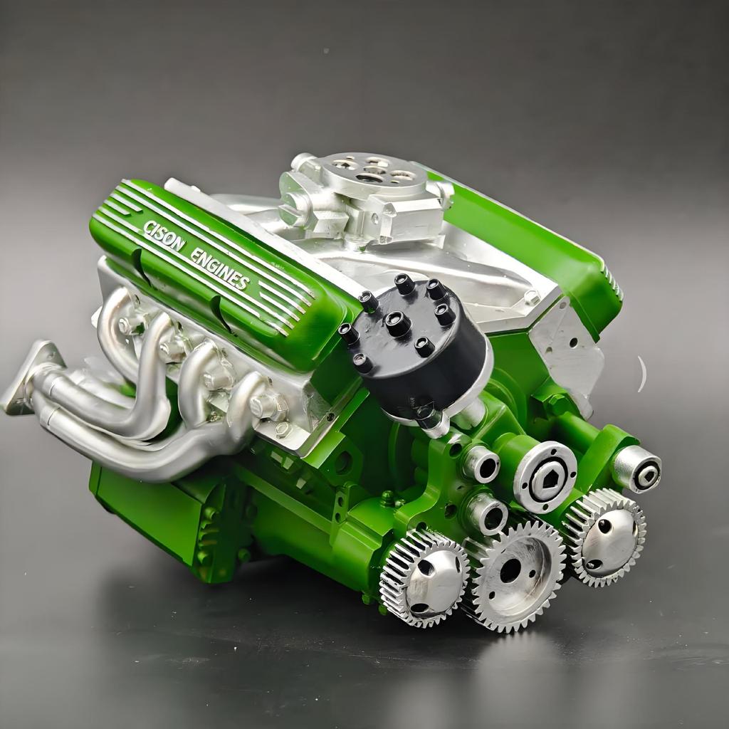 Cross V8 Engine Ornament Kit: High-End Resin Craft