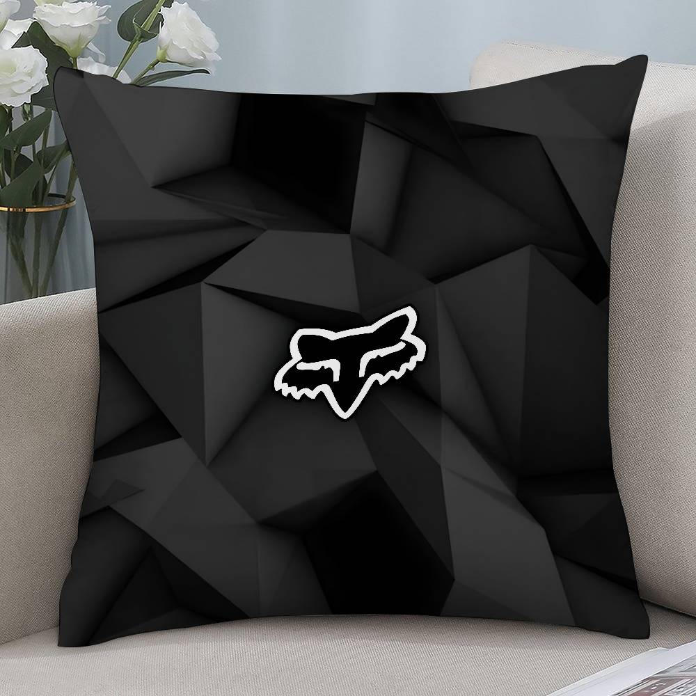 Cool Racing F-Foxes Pillow Case Short Plush Double-sided Print Square Throw Pillow Covers Sofa Home Cushion Decor