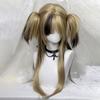 Synthetic Ombre Blonde Black Layered Wig Double Ponytail Cosplay Lolita Wigs  Halloween