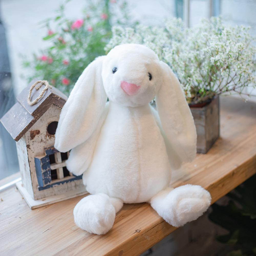 Soft Easter Bonnie Rabbit Doll With Long Ears Plush Bunny Toys  Children Girl