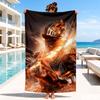 Knightly Crusader Armor Beach Towel, Microfiber Beach Towel, Perfect For Pool, Beach, Travel, Home Decor Beach Party Fan gifts