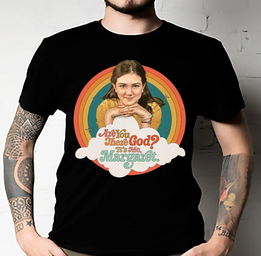 T-shirt da uomo e da donna Ci sei Dio Sono io Margaret