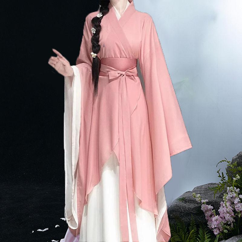Chinese Wei And Jin Dynasties Style Restoration Hanfu Women's Suit
