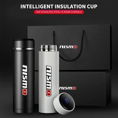Portable Car Smart Thermos Bottle Temperature Display Cup For Nismo Gtr K13 T32 370z Juke Jdm Auto Accessories