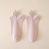 Women's Summer Thin Cotton Ankle Socks - Antibacterial, Odor-Resistant, Breathable, Sweat-Absorbing in Solid White