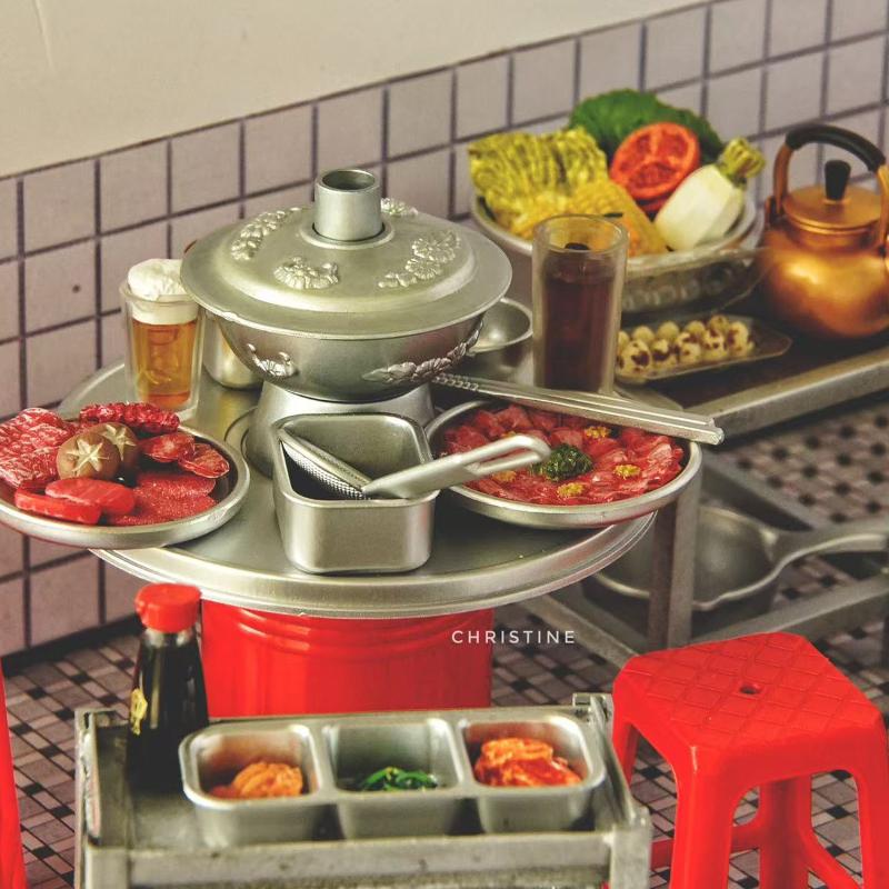 1 Set Küchenaufbewahrungsbox Geschirr Dekor 1/6 Puppenhaus Mini Frischhaltebox Brotdose Modell Miniatur Gemüsevorbereitung