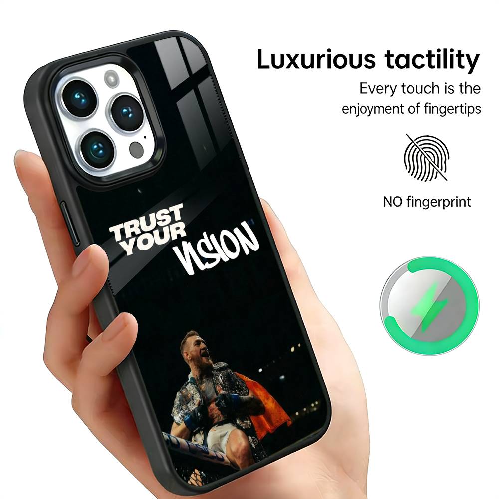 

Boxing C-CONOR M-McGregor Phone Case For iPhone17,16,15,14,13,12,11 Plus,Pro Max For Magsafe Wireless Charging iPhone15PROMAX