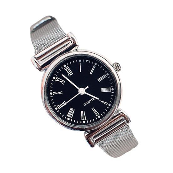 Dame Kvartsverk Klokke Sirkulær Skive Armbåndsur med Legeringsreim Damer Retro Analog Klokke for Hverdagslig Bruk Arbeid Dato