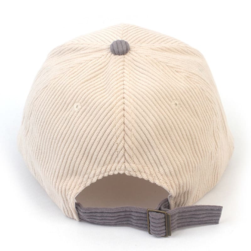 Universal chemistry Corduroy Ivory Gray Ballcap Camp Cap
