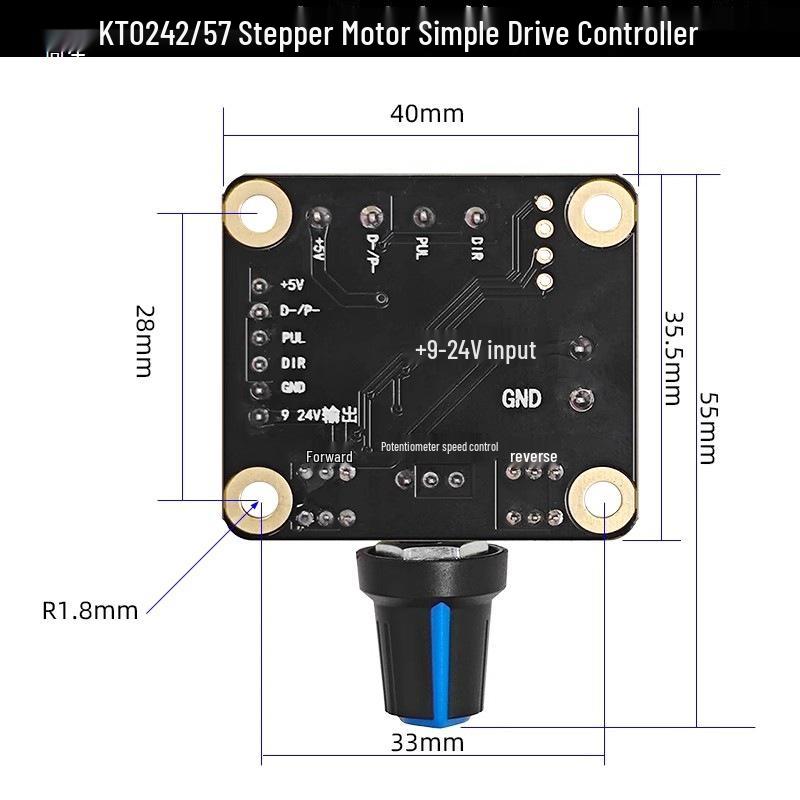 Stepper Servo Motor Controller: Speed Governor & Pulse Generator for Rotation Control (Fast/Slow/Forward/Reverse/Start/Stop)