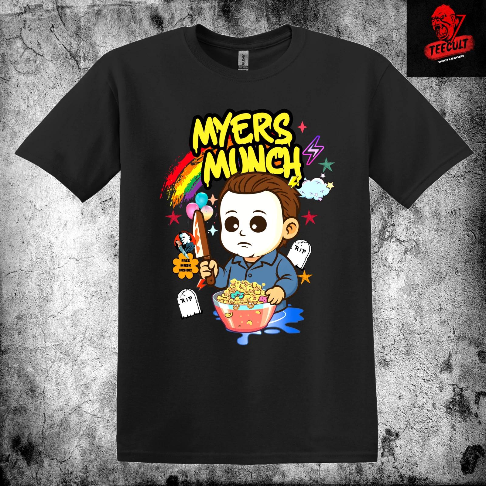 Men s and Women s T-shirts Killer Cereal Michael Myers Munch Funny Horror Unisex S