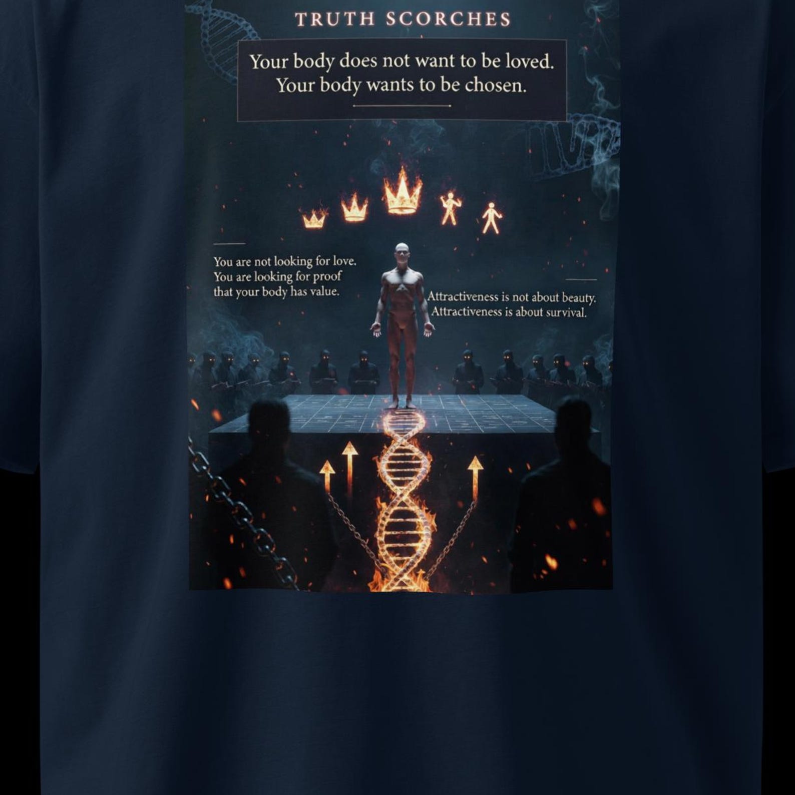 Edgy Streetwear TShirt Alternative Graphic Tee Evolutionary Biology Clothing Aesthetic Cyberpunk Top Harajuku Tshirt Unisex Dark Clothing 4XL