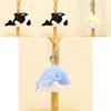 Soft Marine Animal Plush Toy 12cm Whale Dolphin Shark Keychain Gift