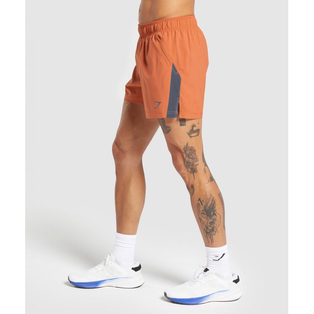 

Шорты GYMSHARK Sport 5 Приглушенный оранжевый Титановый синий A2A8K OBP5 XXL